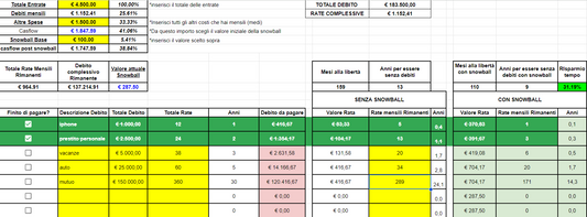 Debt Slayer (google sheets)